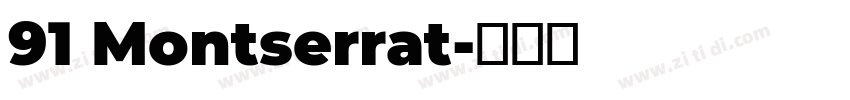91 Montserrat字体转换